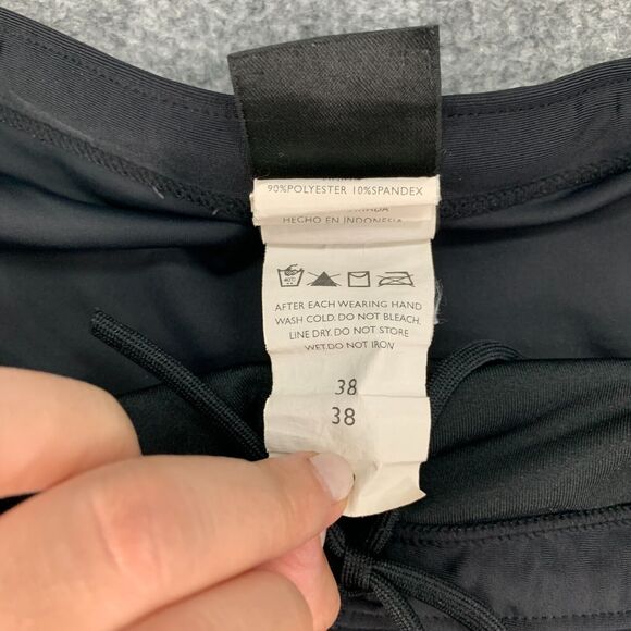 Nike Swim Short Mens 38 Black Fitted Stretch Nylon Blend Internal Drawstring - Picture 9 of 15
